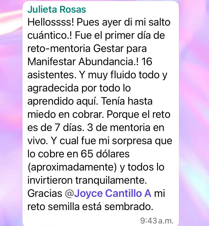 Testimonio Julieta Rosas